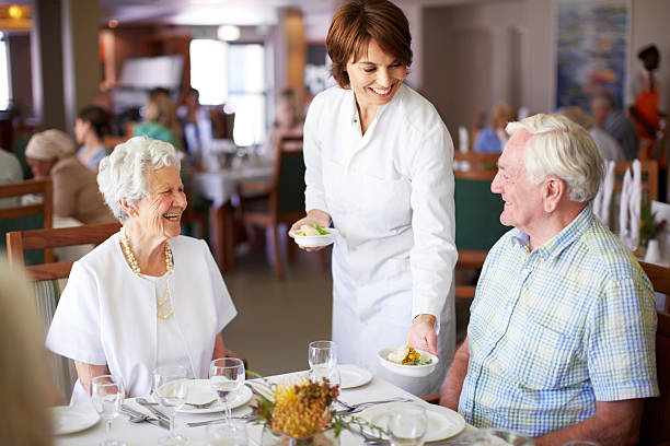 Senior Couple Enjoying Lunch